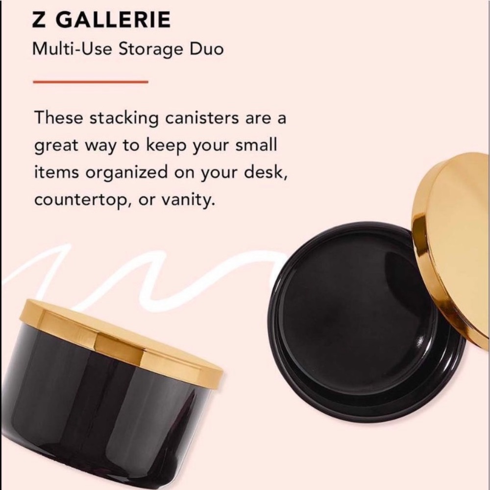 Z Gallerie black canisters